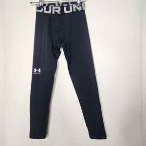 Under Armour Black Fitted Leggings Coldgear Youth Small
